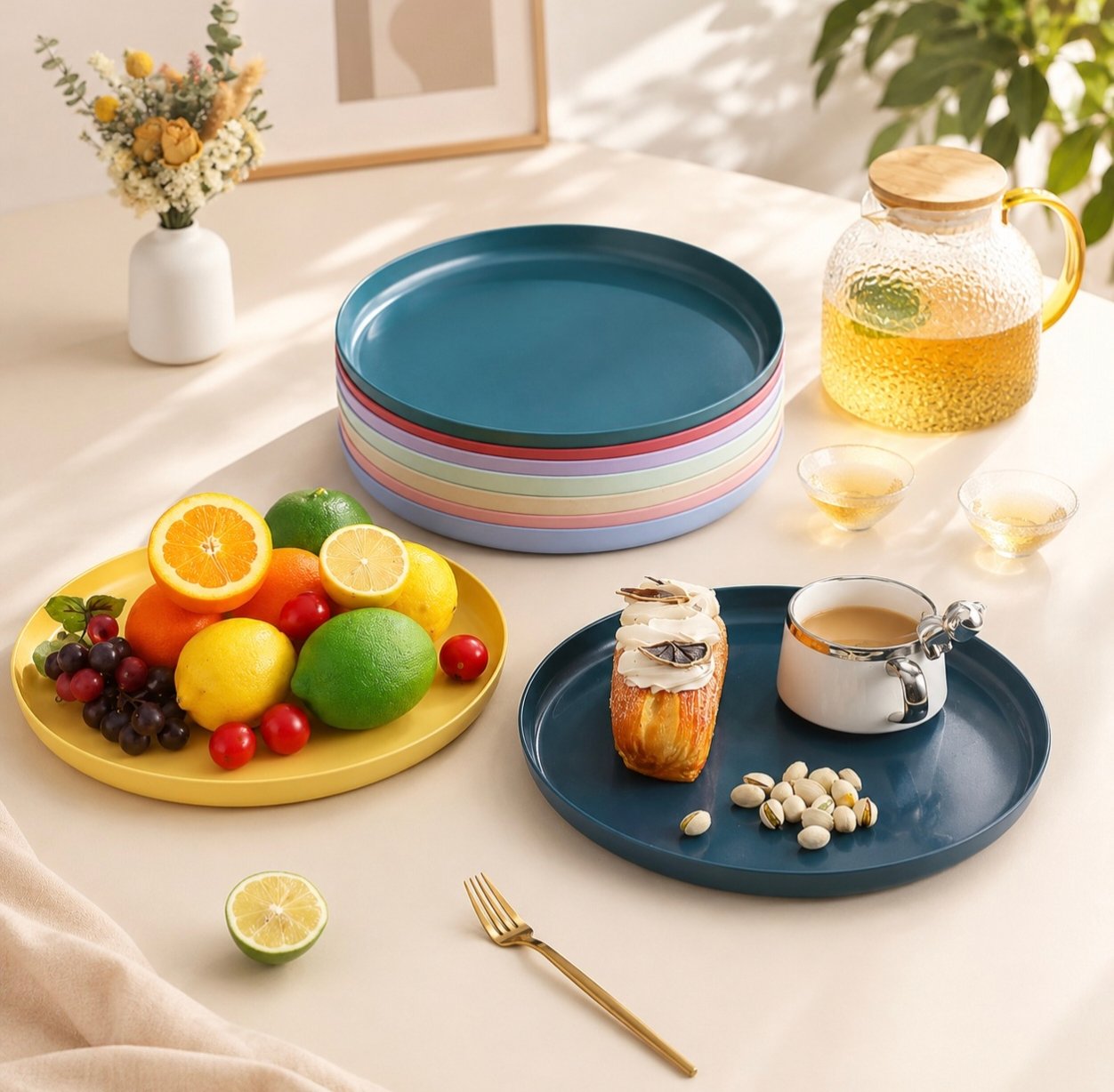 30cm Wheat Straw Plate (4)