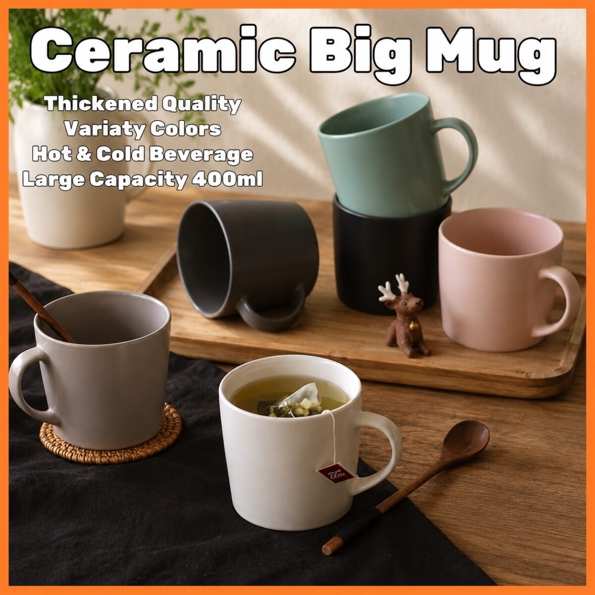 400ml Ceramic Mug Coffee Mug Drinking Mug Gift Mug陶瓷马克杯