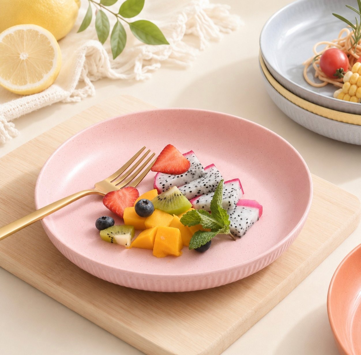 Wheat Straw Dinner Plate (5)