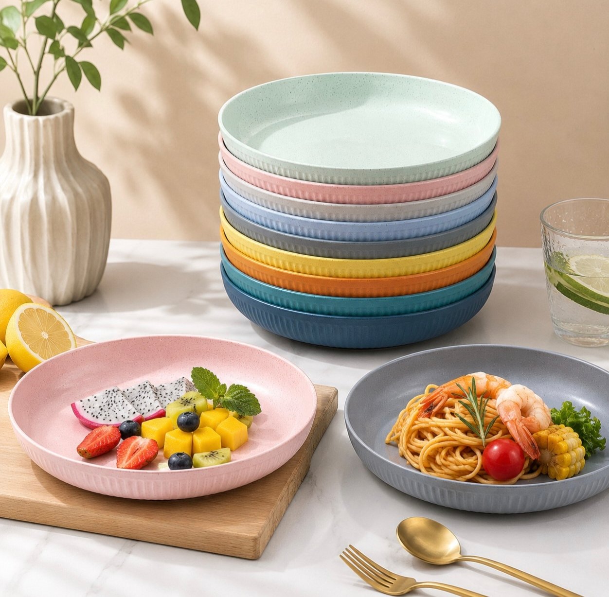 Wheat Straw Dinner Plate (9)