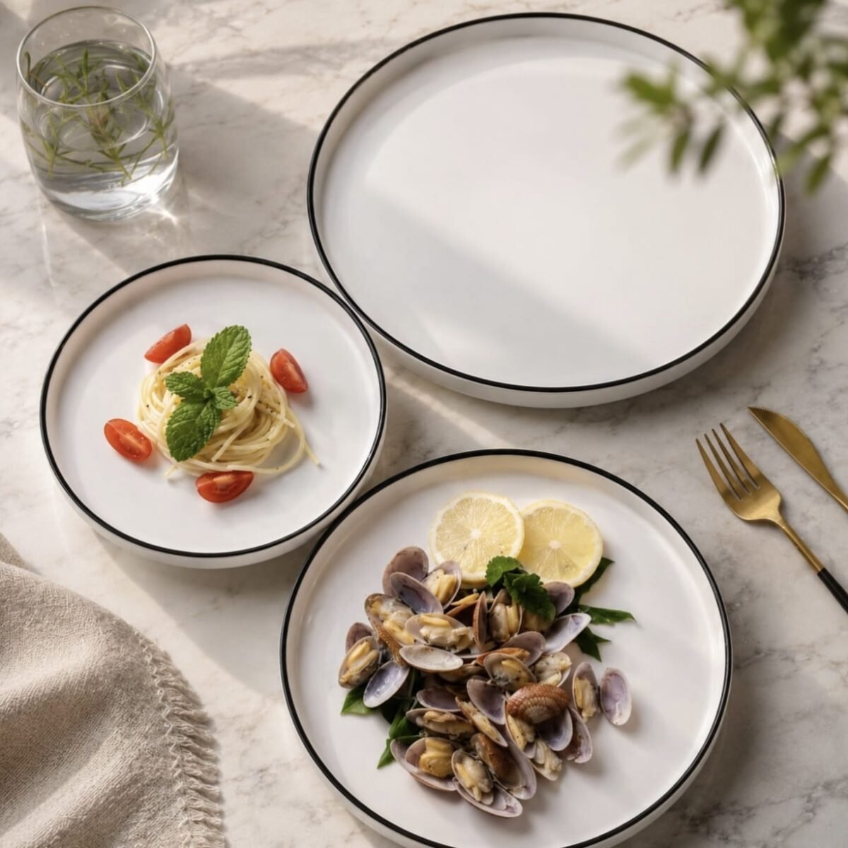 Pasta Plate Steak Plate Western Plate Ceramic Plate Dinner Plate西餐盘