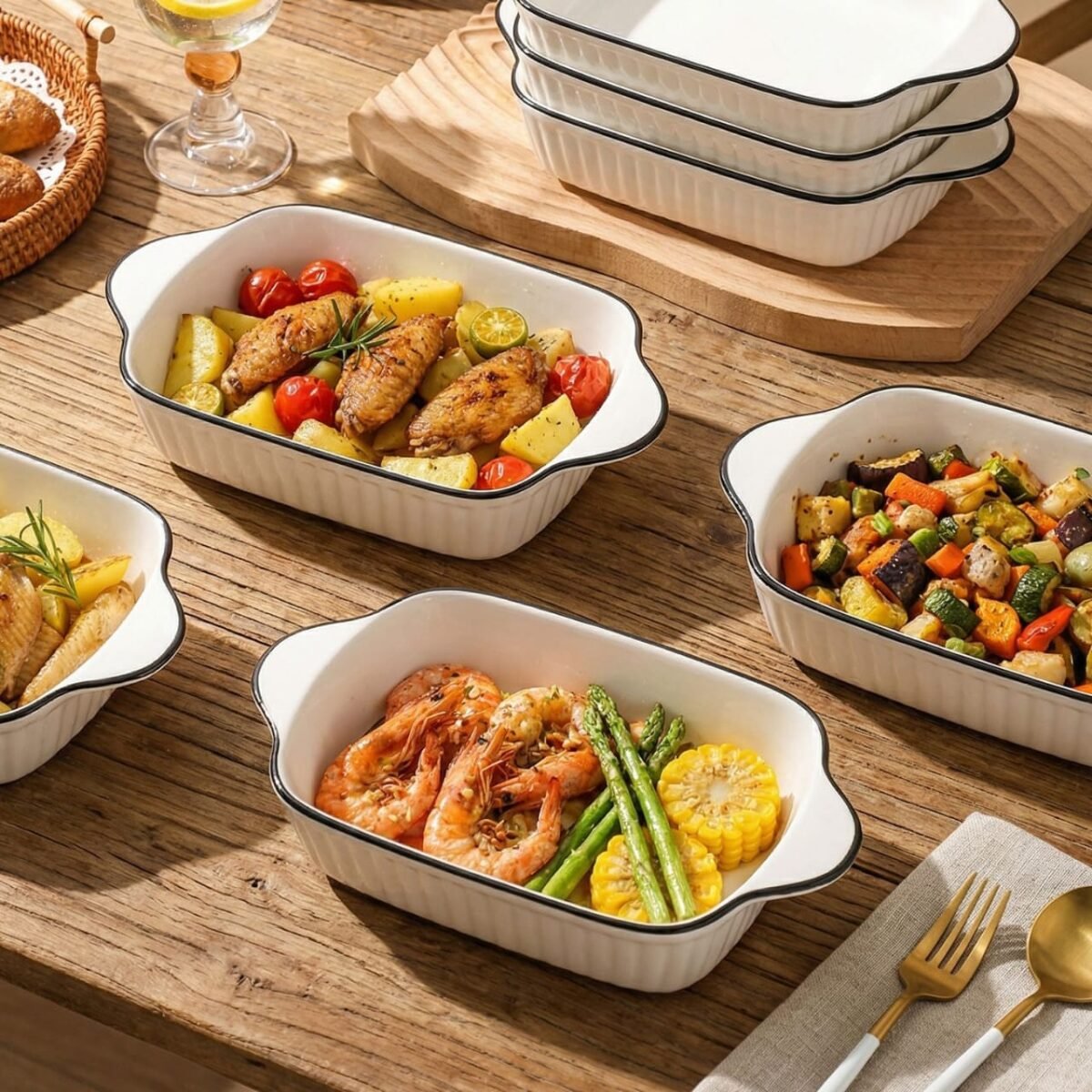 10' Nordic Ceramic Baking Tray Baking Dish Dinner Plate陶瓷烤盘