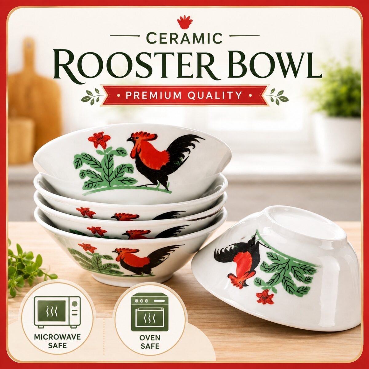 Rooster Bowl Rooster Plate Chicken Bowl雞公 碗
